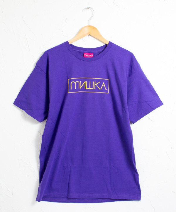 MISHKA - ミシカ ネオンカラー ボックスロゴ 半袖Tシャツ 